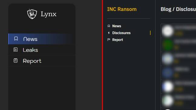 Comparison of INC and Lynx's leak blogs 